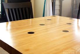 diy reclaimed bowling alley table