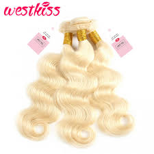 10a, remy hair, bleach/dye friendly hair length: Color 613 Body Wave 3 Bundles Weaves West Kiss Hair
