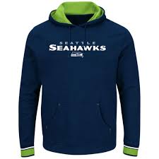 Details About Seattle Seahawks Championship Pullover Hoodie Navy Plus Sizes Embroidered Nfl