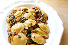 Ravioli With Sauteed Sweet Potatoes And Spinach Homemade Nutrition Nutrition That Fits Your Life