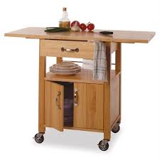 winsome butcher block kitchen cart with