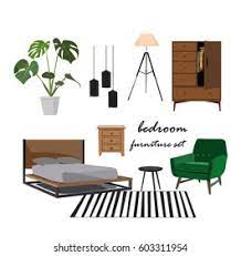 Shop wayfair for all the best scandinavian bedroom sets & furniture. Bedroom Furniture Set Interior Design Home Stock Vector Royalty Free 603311954