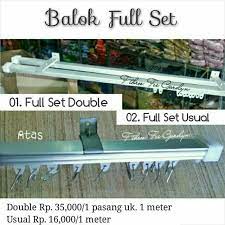 Paket lengkap harga sampiran anti bakteri + rel rumah sakit model h komplit set harga per meter lari: Ftf Gordyn Rel Gorden Tiang Gorden Besi Balok Aluminium Murah Lengkap Alat Shopee Indonesia
