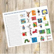 Book Baby Shower Game Name The Story Book Or Character Etsy Baby Shower Book Book Baby Shower Theme Storybook Baby Shower