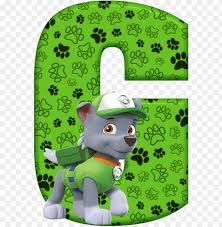 Here's a set of free printable alphabet letter images for you to download and print. G De Alfabeto Decorativo Paw Patrol Alphabet Letters Png Image With Transparent Background Toppng