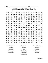 Cell Organelle Word Search Cell Organelles Plant And Animal Cells Animal Cell