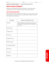 Pass out the weather vs. Weather And Climate Worksheets