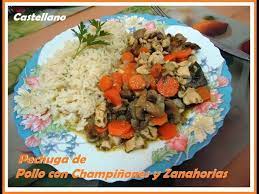 Pollo con Champiñones y zanahorias - YouTube