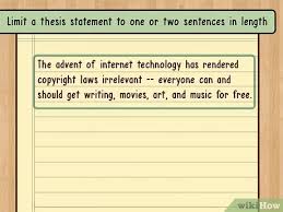 A thesis statement is the key idea or theme for the essay. How To Write A Thesis Statement With Pictures Wikihow