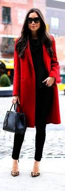 Look What I Got Coats Funeral Home Clarkston Nice Classy Fall Outfits Red Coat Outfit Elegant Outfit