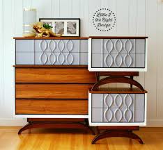 Amazing Transformation Of A Mcm Mid Century Modern Vicart Dresser Set Features Restored Walnut Top Drawer Fron Mcm Furniture Furniture Furniture Inspiration
