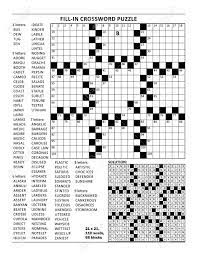 Number fill in puzzles every few days; Fill In The Blanks Crossword Puzzle With American Style Grid Of 23x23 Size 68 Blocks 110 Words One Letter Revealed Answer Included Royalty Free Cliparts Vectors And Stock Illustration Image 112659142