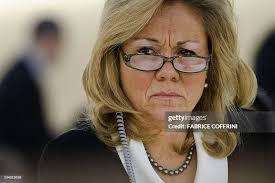 US Ambassador Eileen Chamberlain Donahoe looks