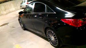 A lot of vintage style steel rims that were available new 18 replacement rim for hyundai sonata 2013 2014 2015 wheel machined with. Hyundai Sonata 2011 Black 18 Rims Youtube