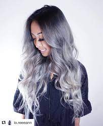 instagram haare grau farben haar styling blonde ombre haare