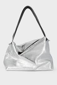 Big Day Travel Shoulder Bag - Metallic Silver | Handmade in Australia
