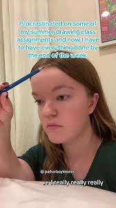 I mean it could be worse, at least all I have to do is draw 🤷🏼‍♀️  #college #collegelife #summer #summerclass #drawing #fyp #procrastination