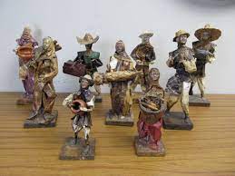 Check spelling or type a new query. Lot Of 8 Vintage Handmade Mexican Folk Art Paper Mache Figures Little Canada Estate Auction Antiques Collectibles Mid Century Furniture More K Bid