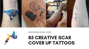 Knee replacement scar tattoo cover up. 85 Creative Scar Cover Up Tattoo Ideas Youtube