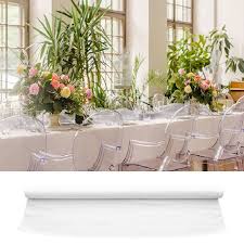 Choisissez la nappe en tissu intissé blanche rectangle 3m x 150cm, une nappe en la nappe intissée blanche conviendra pour vos tables rectangulaires, carrées, elle à l'avantage de ne. Nappe Tissu Blanc En Rouleau De 6 Metres Dragees Anahita