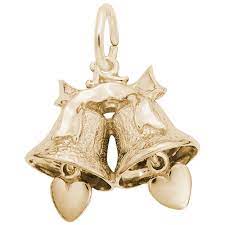 Each bell measures 3 3/4 tall x 1 3/4 wide made of cast metal with a rose gold finish bell features a ridged design metal clapper inside for a loud ringing sound & excellent quality individually packaged in a solid. Wedding Bells Charm Rembrandt Charms
