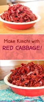 Red Cabbage Kimchi Recipe Kimchi Recipe Red Cabbage Kimchi