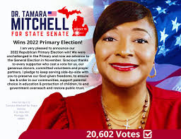 Visit & Donate at: drmitchellforsenate.com, Dr. Tamara Mitchell, Republican  for State Senate District 19 (Van Buren County/Antwerp Township (Lawton,  Paw Paw & Mattawan) and Kalamazoo County.
