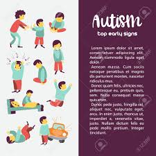 725 royalty free autism spectrum disorder clip art images on gograph. Autism Early Signs Of Autism Syndrome In Children Vector Illustration Royalty Free Cliparts Vectors And Stock Illustration Image 110270323