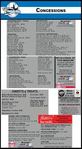 Windy City Thunderbolts Concession Menu Pricing