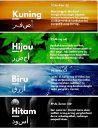 Maksud warna kuning dalam islam. Aisyah As Salafiyah Warna Warni Dalam Al Quran