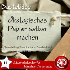 Jetzt kam das butterbrotpapier im rahmen der challenge doch endlich noch zu seinem großen auftritt. Geschenkpapier Okologisch Hergestellen Ministrant Innen