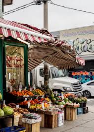 Colorful vintage storefronts in Kensington Market