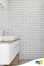 Vilo Motivo Modern White Brick 2650mm 4 Panels Per Pack Mb Diy Bathroom Wall Cladding Bathroom Wall Panels Bathroom Cladding