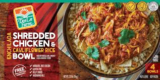 These dinner recipes are packed with flavor, nutrients and will keep you satisfied for hours. Shredded Chicken Cauliflower Rice Enchilada Bowl Don Lee Farms