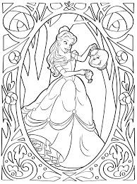 She usually loves to wear a golden colored gown and looks fabulous in it. Belle Coloring Page Disney Lol