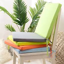 Waterproof Chair Cushion Seat Pads Outdoor Tie On Garden Patio Removable Cover Cushion Aliexpress