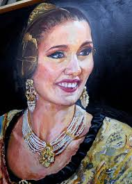 Los retratos de falleras mayores de València en el Museo Fallero