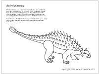 Teach your child all about the ankylosaurus with this great dinosaur coloring page. Ankylosaurus Coloring Page Www Firstpalette Tsgos Com
