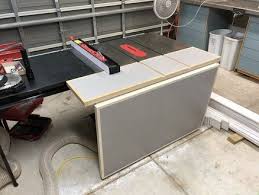 Folding Outfeed Table For Cabinet Saw Woodworking Bench Plans Woodworking Table Saw