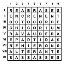 Simple liste de mots à placer dans la grille, définitions. Les Mots Croises Ont 100 Ans Les Cases Du Siecle