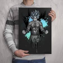 Md county removes dragon ball manga from. Amazon Com Dragon Ball Goku Tattooed Signed Colour Art Print Poster By Professional Manga Anime Artist With A Love For Dbz Super And Tattoos Handmade