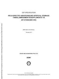 Could you give method how to modeled and run the result for api 650 nozzle in caesar ii. Api 650 Pdf