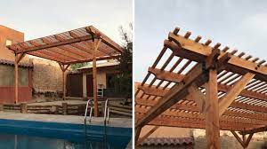 Adapts to pergolas, arbors, trellises & structures to integrate with your living space. Construir Una Pergola De Madera Con Conectores Simpson Youtube