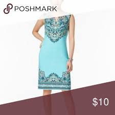 004 Jm Collection Printed Keyhole Dress Keyhole Dress Jm Collection Dresses