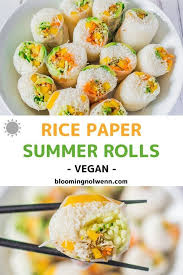 Vegan Rice Paper Summer Rolls Gluten Free Blooming Nolwenn Rezept Gesunde Rezepte Rezepte Vegane Rezepte Gesund