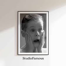 Home Alone Poster, Kevin Mccallister, Macaulay Culkin, Printable Print  Poster, Digital File, Digital Downloadable Poster, Digital Movie Art