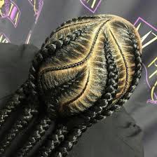 Man braid + messy hair. Stitch Braids Ebena Beauty And Wellness Professionals