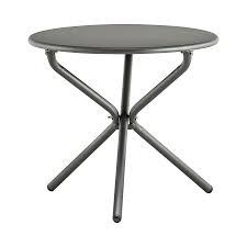 A metal coffee table can also be decorative: Triscoffee Table Fiam