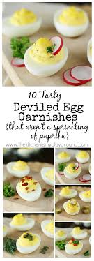 Dress Up Your Deviled Eggs With 10 Tasty Garnish Ideas That Aren T The Usual Sprinkling Of Paprika Www The Homemade Appetizer Best Appetizers Deviled Eggs