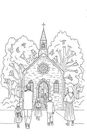 Desenho De Pessoas Indo A Igreja Para Colorir Tudodesenhos É claro que fazer parte da brincadeira é uma delícia, mas nem sempre é possível, então para manter os pequenos ocupados e felizes. desenho de pessoas indo a igreja para